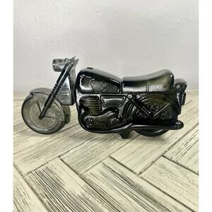 Vintage Avon Super Cycle Island Lime Decanter 1970's Full Motorcycle No Box